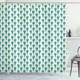 thumbnail image 1 of Ambesonne Cactus Print Shower Curtain, Doodle Cacti Flower, 69"Wx70"L, Pale Petrol Blue Ivory, 1 of 3