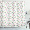 thumbnail image 1 of Ambesonne Cactus Shower Curtain, Sleeping Foliage Birds, 69"Wx75"L, Multicolor, 1 of 3