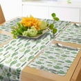 thumbnail image 1 of Ambesonne Cactus Table Runner & Placemats, Cartoon Doodle Flora, Placemat 4 pcs + Runner 12"x72", Fern Green Apple, 1 of 2