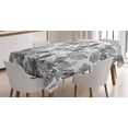 thumbnail image 1 of Ambesonne Cactus Tablecloth Rectangular Table Cover, Boho Style Botanical, 52"x70", Grey White, 1 of 4