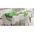 thumbnail image 1 of Ambesonne Cactus Tablecloth Rectangular Table Cover, Ripe Prickly Pear Fruits, 60"x90", Green and Vermilion, 1 of 4