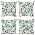 thumbnail image 1 of Ambesonne Cactus Throw Pillow Cover 4 Pack, Hedgehog Saguaro Cartoon, 16",, 1 of 2