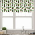 thumbnail image 1 of Ambesonne Cactus Valance Pack of 2, Floral Pattern Vases, 42"X18", Green Brown Marigold, 1 of 5