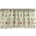 thumbnail image 1 of Ambesonne Cactus Valance Pack of 2, Succulent Haworthia Opuntia, 54"X12", Champagne Peach, 1 of 4
