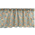 thumbnail image 1 of Ambesonne Cactus Window Valance, Abstract Exotic Plant Rounds Pattern on Argyle, Curtain Valance for Kitchen Bedroom Decor with Rod Pocket, 54" X 12", Pale Teal Rose, 1 of 2