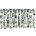 thumbnail image 1 of Ambesonne Cactus Window Valance, Latino Foliage Pattern, 42" x 18", Green Black White, 1 of 3