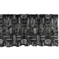 thumbnail image 1 of Ambesonne Cactus Window Valance, Prickle Plants, 54" X 12", Charcoal Grey White, 1 of 3