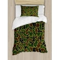 thumbnail image 1 of Ambesonne Camo Duvet Cover Sets, Summer Grungy Pattern, 2-Twin, Khaki Green Brown, 1 of 4