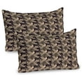 thumbnail image 1 of Ambesonne Camo Pillow Sham 2 Pack, Earth Tones Camouflage, 36"x20", Taupe Dark Tan, 1 of 3