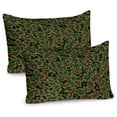 thumbnail image 1 of Ambesonne Camo Pillow Sham 2 Pack, Summer Grungy Pattern, 36"x20", Khaki Green Brown, 1 of 3