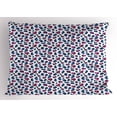 thumbnail image 1 of Ambesonne Camo Pillow Sham, Animal Skin Watercolors, 26" X 20", Black Pink and Blue, 1 of 2