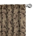 thumbnail image 1 of Ambesonne Camouflage 4-Panel Curtains, Earth Tones Camo Pattern, 56"x63", Cocoa Camel and Brown, 1 of 4