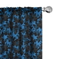 thumbnail image 1 of Ambesonne Camouflage Curtains, Dark Tones Hiding, Pair of 28"x84", Army Green Black and Blue, 1 of 5