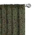 thumbnail image 1 of Ambesonne Camouflage Curtains, Green Forest Motif, Pair of 28"x84", Green Brown Black, 1 of 5