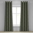 thumbnail image 1 of Ambesonne Camouflage Grommet Curtain, Dark Forest Conceal, 50" x 108", Army Green Sage Green, 1 of 6