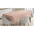 thumbnail image 1 of Ambesonne Camouflage Tablecloth Rectangular Table Cover, Soft Peach Tones, 60"x84", Salmon Peach, 1 of 4
