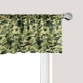 thumbnail image 1 of Ambesonne Camouflage Window Valance, Pale Clothing Motif, 54" X 18", Green Yellow, 1 of 5