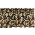 thumbnail image 1 of Ambesonne Camouflage Window Valance, Pixel Art Abstract, 54" X 18", Brown Black Sepia, 1 of 3