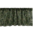 thumbnail image 1 of Ambesonne Camouflage Window Valance, Simplistic Woodland Camo, 54" X 18", Evergreen Dark Sepia, 1 of 2