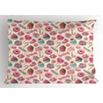 thumbnail image 1 of Ambesonne Candy Cane Pillow Sham, Yummy Food on Dots, 36" X 20", Multicolor, 1 of 2