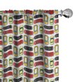 thumbnail image 1 of Ambesonne Car Curtains, Cartoon Colorful Automobiles, Pair of 28"x95", Apple Green Earth Yellow, 1 of 5