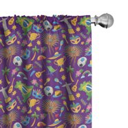 VHC Brands Crosswoods Plaid Cotton Primitive Curtains Rod