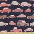 thumbnail image 1 of Ambesonne Cars Fabric by the Yard Upholstery, Automobiles in Pinkish Tones, 1 Yard, Multicolor, 1 of 4