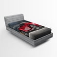 thumbnail image 1 of Ambesonne Cars Fitted Sheet, Modern Red Sports Vehicle, Twin Size, Red Grey Black, 1 of 3