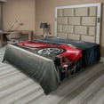 thumbnail image 1 of Ambesonne Cars Flat Sheet, Modern Red Sports Vehicle, King Size, Red Grey Black, 1 of 1
