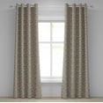 thumbnail image 1 of Ambesonne Cars Grommet Curtain, Motorbikes Caravans Bus, 50" x 84", Aqua Red Orange, 1 of 6