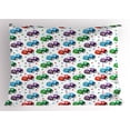 thumbnail image 1 of Ambesonne Cars Pillow Sham, Colorful Cartoon Automobile, 26" X 20", Multicolor, 1 of 2