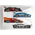 thumbnail image 1 of Ambesonne Cars Pillow Sham, Formula Cars Technology, 26" X 20", Multicolor, 1 of 2