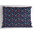 thumbnail image 1 of Ambesonne Cars Pillow Sham, Racing Automobile Sports, 36" X 20", Navy Blue Red Black, 1 of 2