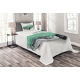 thumbnail image 1 of Ambesonne Cars Quilted Bedspread Set 2 Pcs, Classical Veteran Vehicle, Twin Size, Mint Green Pale Grey, 1 of 5