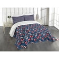 thumbnail image 1 of Ambesonne Cars Quilted Bedspread Set 2 Pcs, Racing Automobile Sports, Twin Size, Navy Blue Red Black, 1 of 5