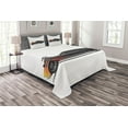 thumbnail image 1 of Ambesonne Cars Quilted Bedspread Set 3 Pcs, Retro Supercharger Vehicle, King Size, Charcoal Grey Orange, 1 of 3