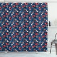thumbnail image 1 of Ambesonne Cars Shower Curtain, Racing Automobile Sports, 69"Wx84"L, Navy Blue Red Black, 1 of 3
