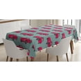 thumbnail image 1 of Ambesonne Cars Tablecloth Rectangular Table Cover, Retro Vehicle from Sixties, 60"x84", Pink Slate Blue, 1 of 4