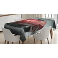 thumbnail image 1 of Ambesonne Cars Tablecloth Rectangular Table Cover, Sports Car Powerful Engine, 60"x90", Red Black Grey, 1 of 3