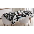 thumbnail image 1 of Ambesonne Cars Tablecloth Rectangular Table Cover, Urban Themed Road Design, 60"x84", Black Yellow Blue, 1 of 4