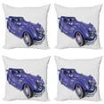 thumbnail image 1 of Ambesonne Cars Throw Pillow Cover 4 Pack, Custom Vehicle High Speed, 16", Violet Blue, 1 of 5