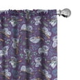 thumbnail image 1 of Ambesonne Cartoon 4-Panel Curtains, Koalas Sleeping on Branches, 56"x84", Lavender Blue and Violet, 1 of 4