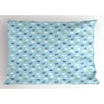 thumbnail image 1 of Ambesonne Cartoon Airplane Pillow Sham, Plane Pattern Art, 26" X 20", Multicolor, 1 of 2