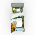 thumbnail image 1 of Ambesonne Cartoon Bedding Set 3 Pcs, Cartoon Animals Funny, Twin XL, Multicolor, 1 of 2