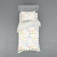 thumbnail image 1 of Ambesonne Cartoon Bedding Set 3 Pcs, like Drawing, Twin XL, Multicolor, 1 of 2