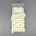 thumbnail image 1 of Ambesonne Cartoon Bedding Set 3 Pcs, s Set, Twin, Yellow Grey, 1 of 3