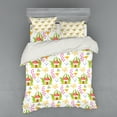 thumbnail image 1 of Ambesonne Cartoon Bedding Set 4 Pcs, Spring Forest Toadstool, Queen, Multicolor, 1 of 2