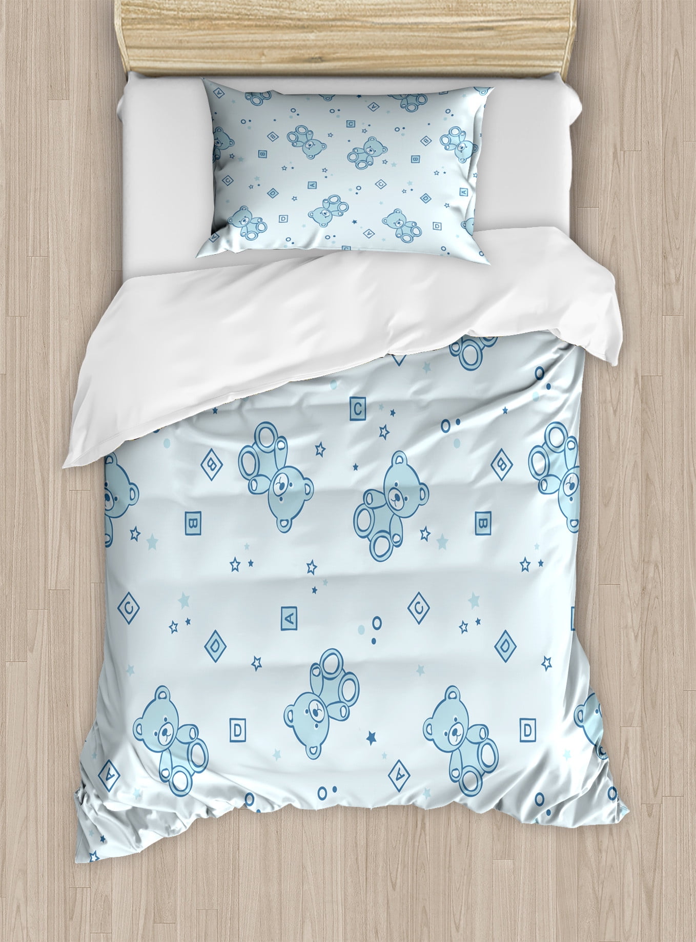 Trousse double Loup bleu