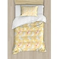 thumbnail image 1 of Ambesonne Cartoon Duvet Cover Sets, Unicorns Abstract Stars, 2-Twin, Multicolor, 1 of 4