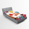 thumbnail image 1 of Ambesonne Cartoon Fitted Sheet, Birthday Party with Animals, Twin Size, Multicolor, 1 of 3